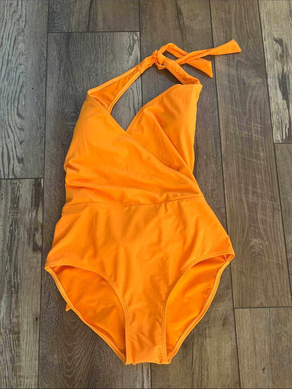 RACHEL Rachel Roy women Orange Halter One-Piece Swimsuit